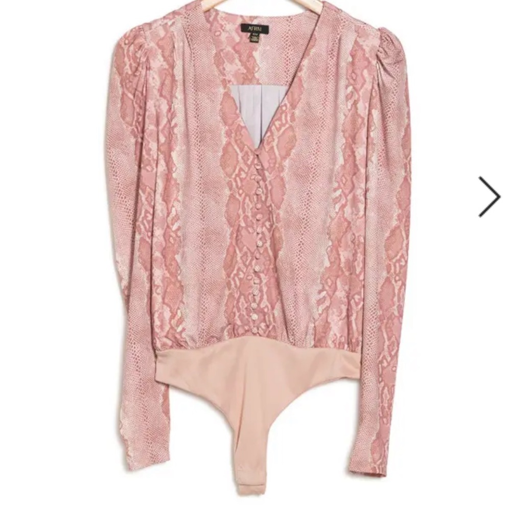 AFRM x Nordstrom Snakeprint Bodysuit - Picture 2 of 8